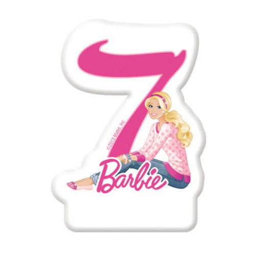 Barbie Sparkle Numeral Candle No. 7 Party Accessories - Party Centre - Party Centre
