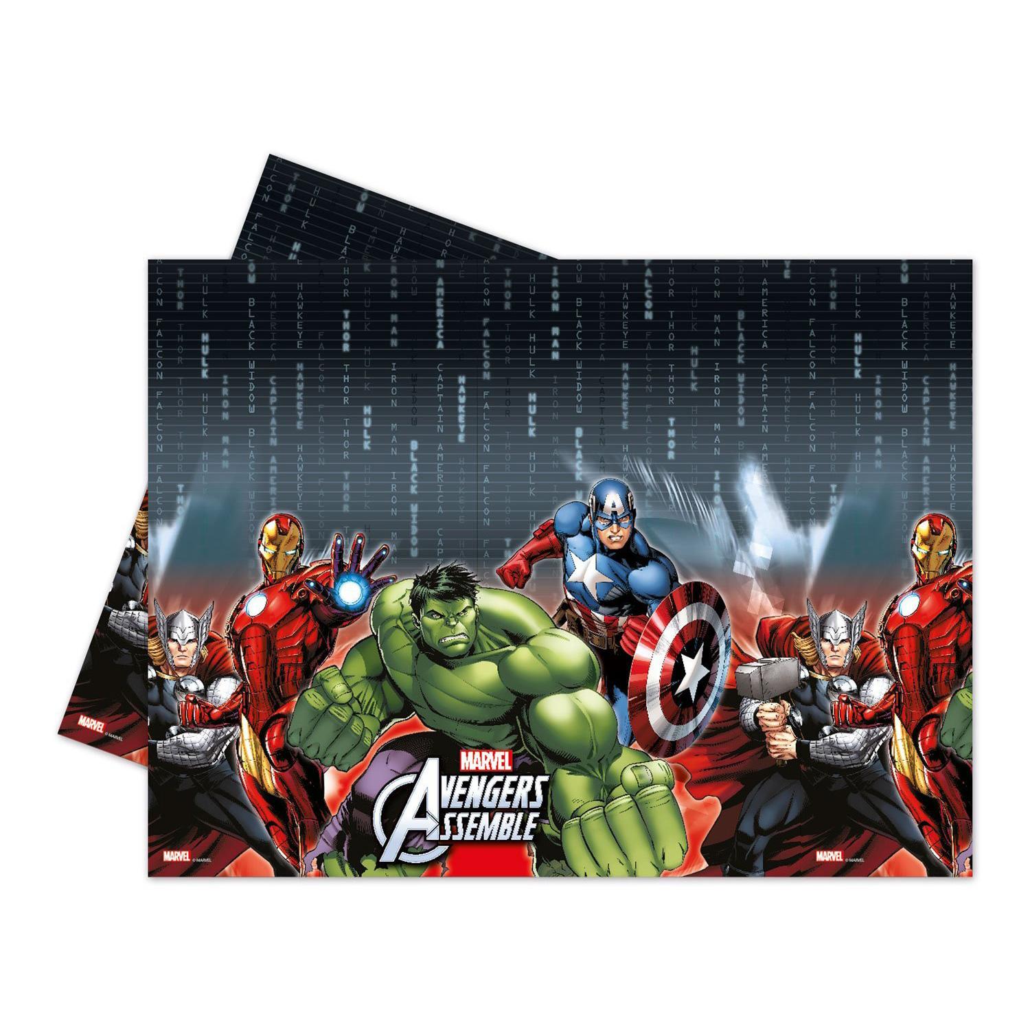 Avengers Multi Heroes Plastic Tablecover Printed Tableware - Party Centre - Party Centre