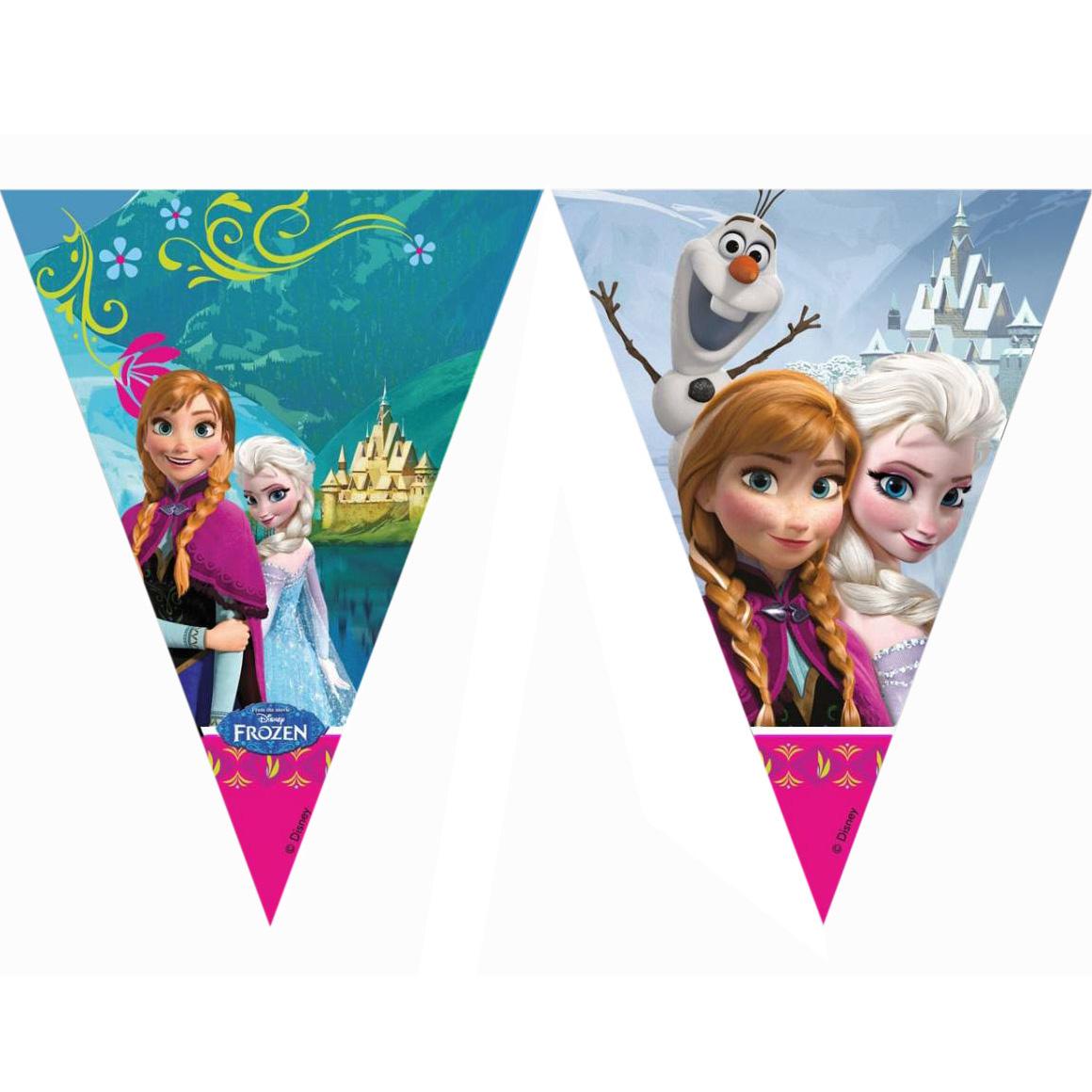 Disney Frozen Triangle Flag Banner Decorations - Party Centre - Party Centre