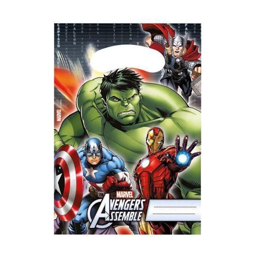 Avengers Multi Heroes Party Bags 6pcs Favours - Party Centre - Party Centre