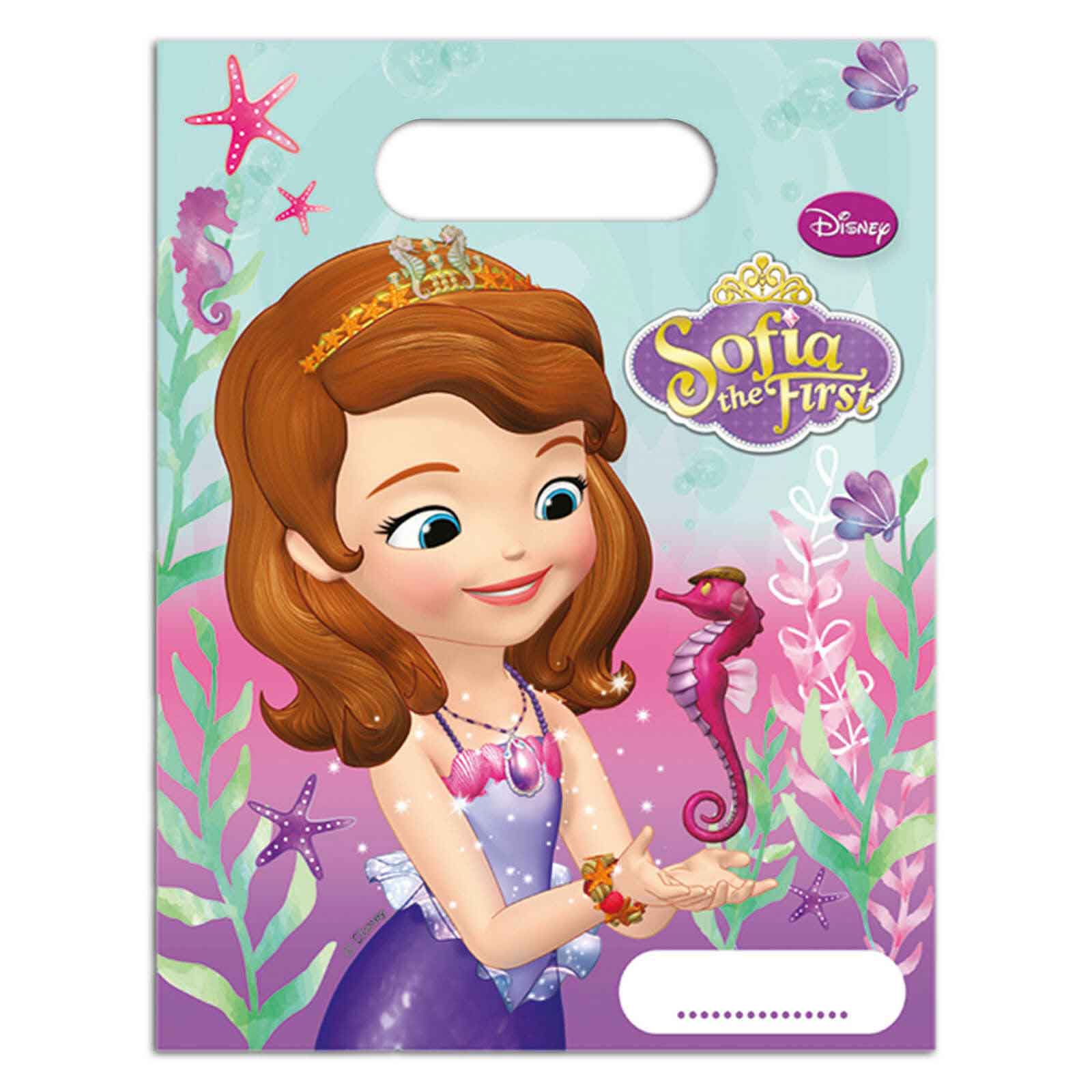 Sofia Pearl Of The Sea Plastic Party Bags 6pcs Favours - Party Centre - Party Centre