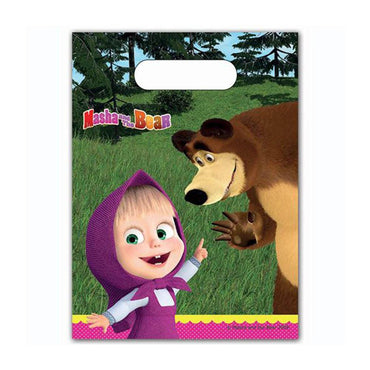 Masha and the Bear Party Bags 6pcs Favours - Party Centre - Party Centre