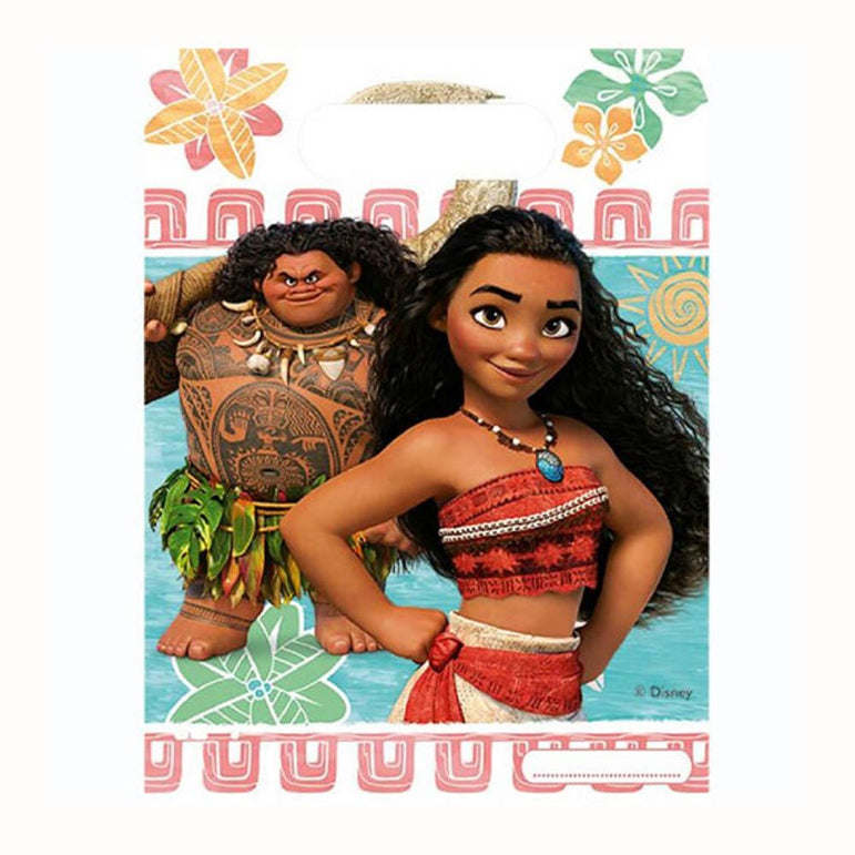 Disney Moana Party Bags 6pcs Favours - Party Centre