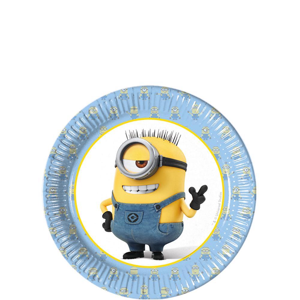 Lovely Minions Paper Plates 7in, 8pcs Printed Tableware - Party Centre - Party Centre