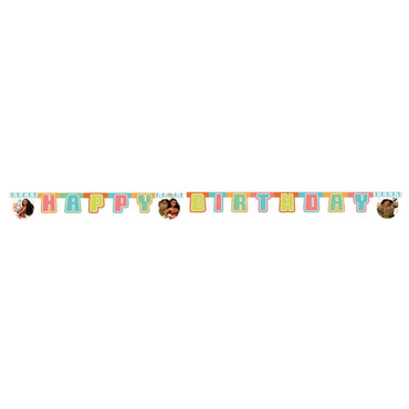 Disney Moana Happy Birthday Banner Decorations - Party Centre - Party Centre
