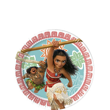 Disney Moana Paper Plate 7in 8pcs Printed Tableware - Party Centre - Party Centre