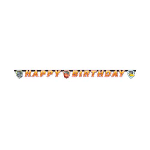 Disney Cars 3 Happy Birthday Banner Decorations - Party Centre - Party Centre