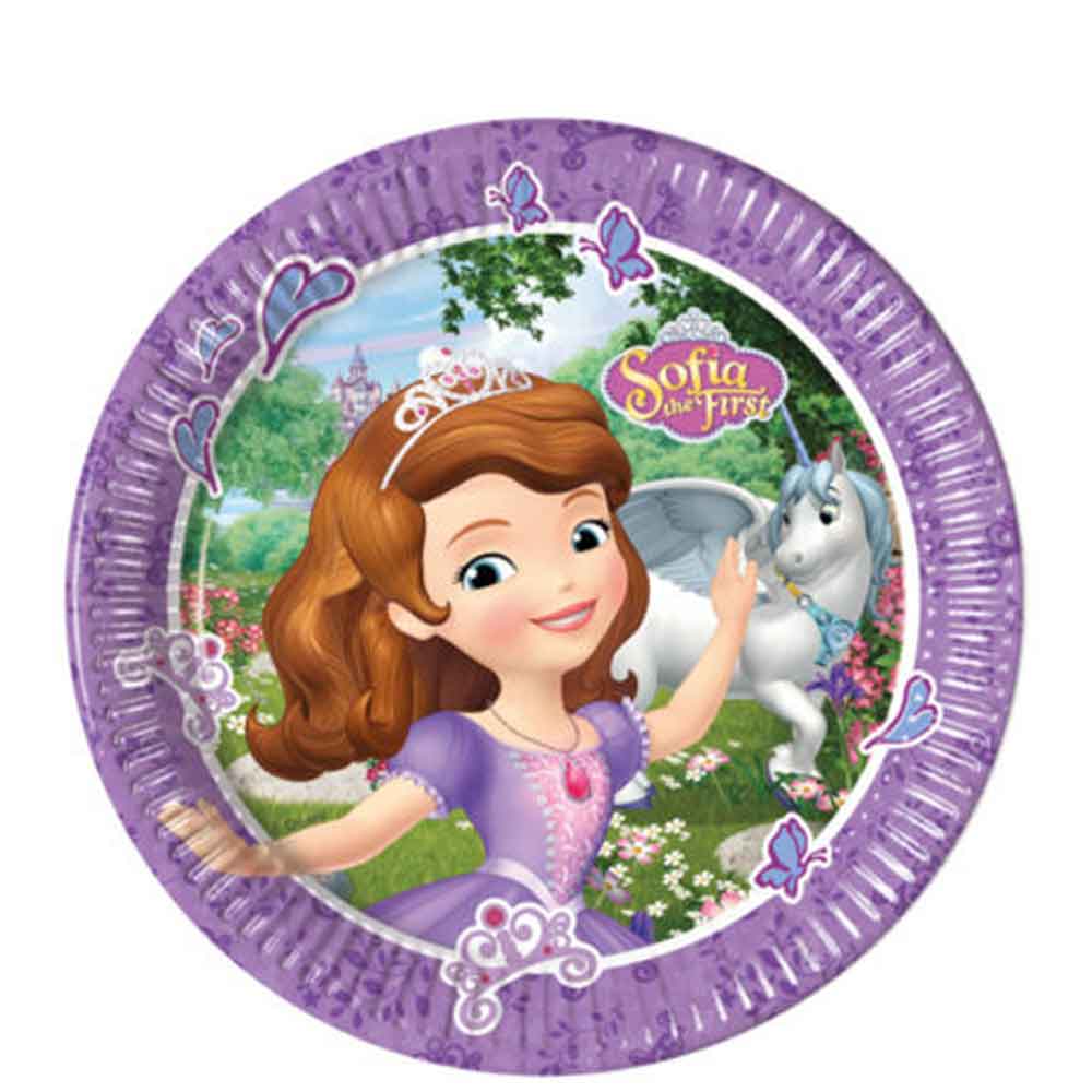 Disney Sofia the First Mystic Isles Paper Plates 9in 8pcs Printed Tableware - Party Centre - Party Centre