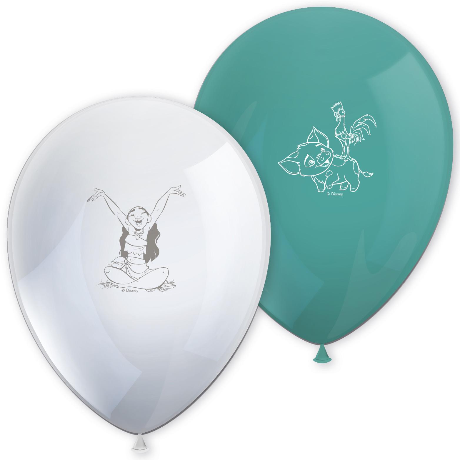 Disney Moana Latex Balloon 11in 8pcs Balloons & Streamers - Party Centre - Party Centre