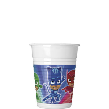 PJ Masks Plastic Cups 200ml, 8pcs Printed Tableware - Party Centre - Party Centre
