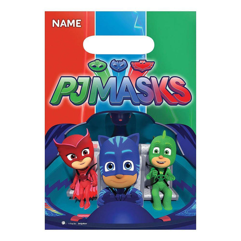 PJ Masks Party Bags, 6pcs Favours - Party Centre