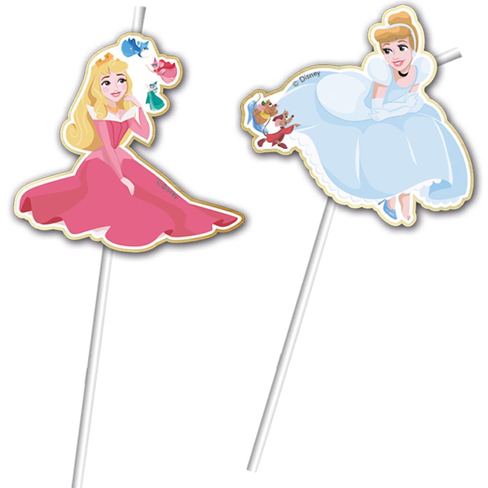 Disney True Princess Drinking Straws 6pcs Candy Buffet - Party Centre - Party Centre