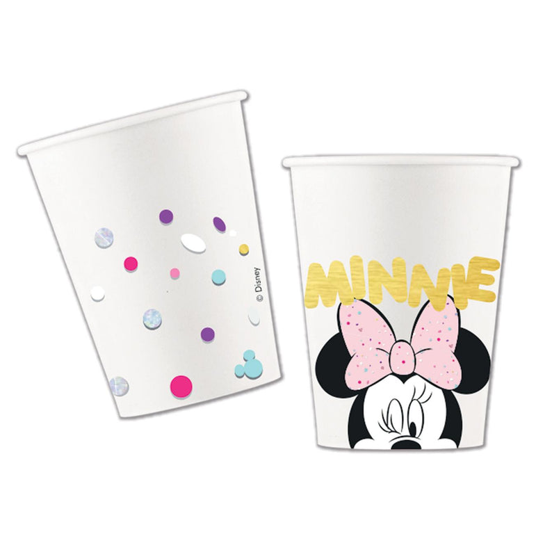 Minnie Party Gem Disney Paper Cups 8pcs Printed Tableware - Party Centre