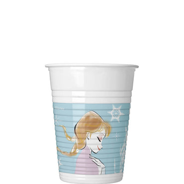 Frozen Sparkle Plastic Cups 7oz, 8pcs Printed Tableware - Party Centre - Party Centre