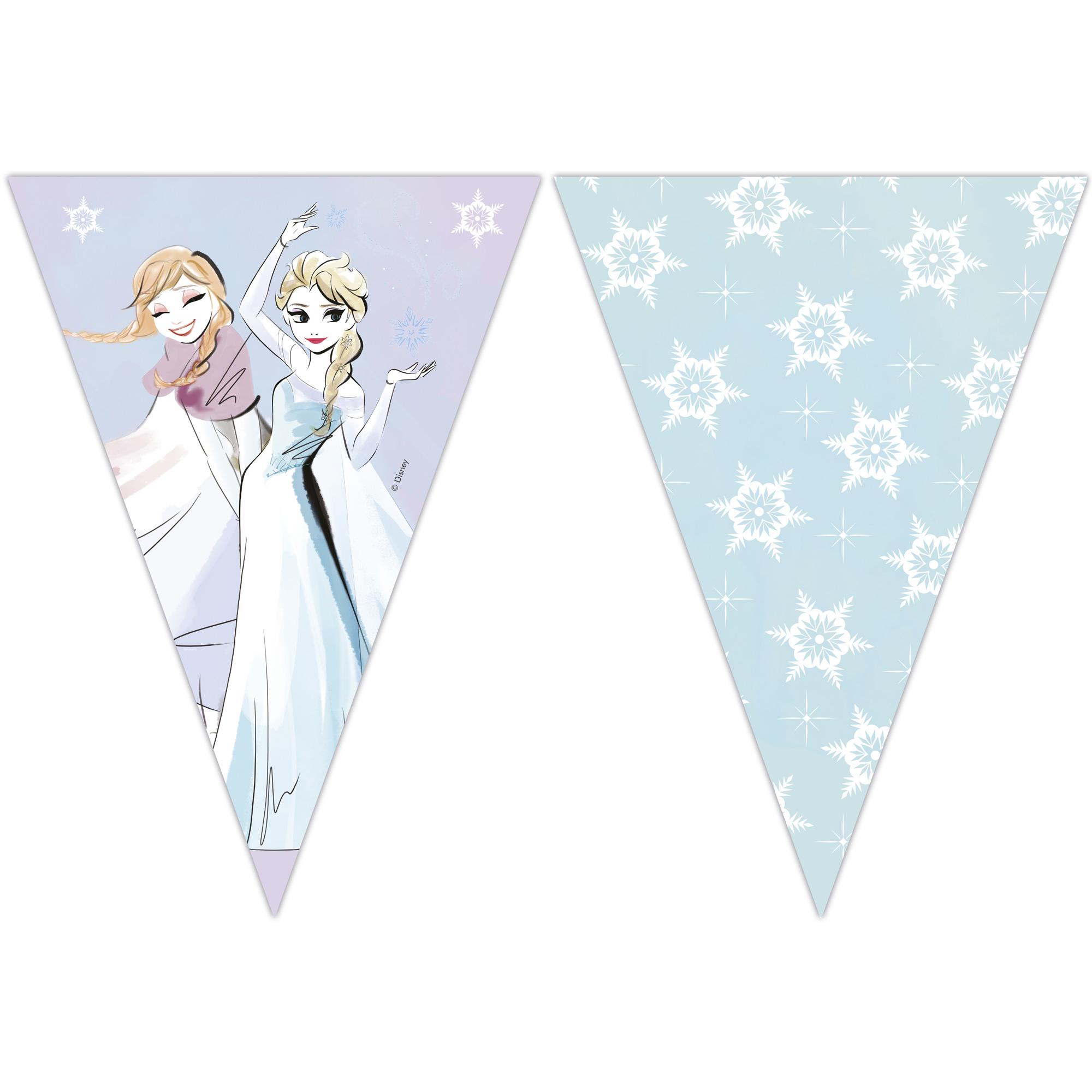 Frozen Sparkle Disney Triangle Flag Banner Decorations - Party Centre - Party Centre