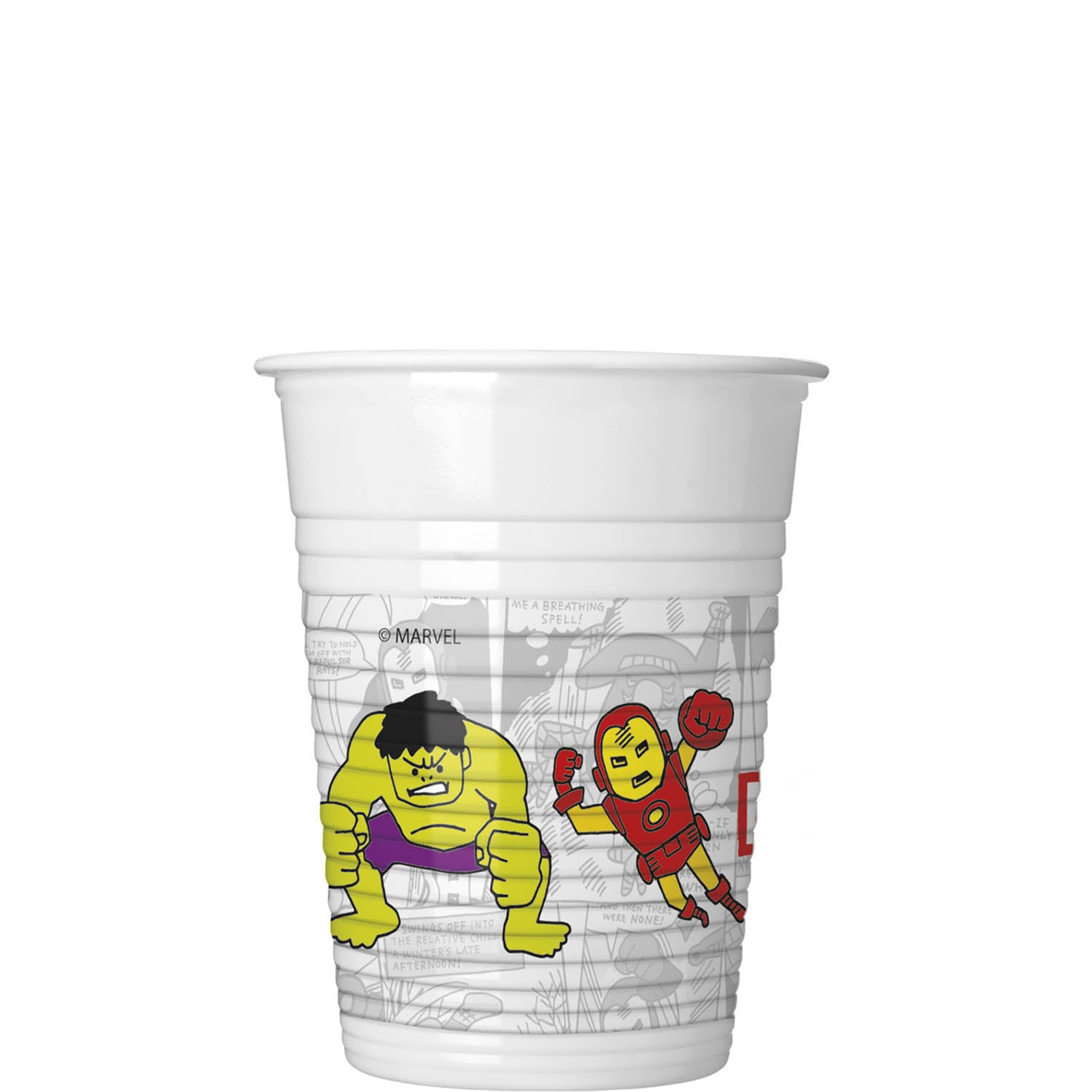 Avengers Team Power Plastic Cups 7oz, 8pcs Printed Tableware - Party Centre - Party Centre