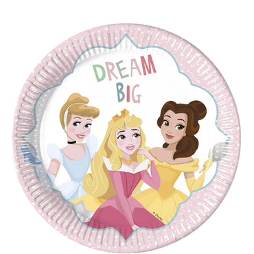 Princess Dare To Dream Paper Plates 9in, 8pcs Printed Tableware - Party Centre - Party Centre