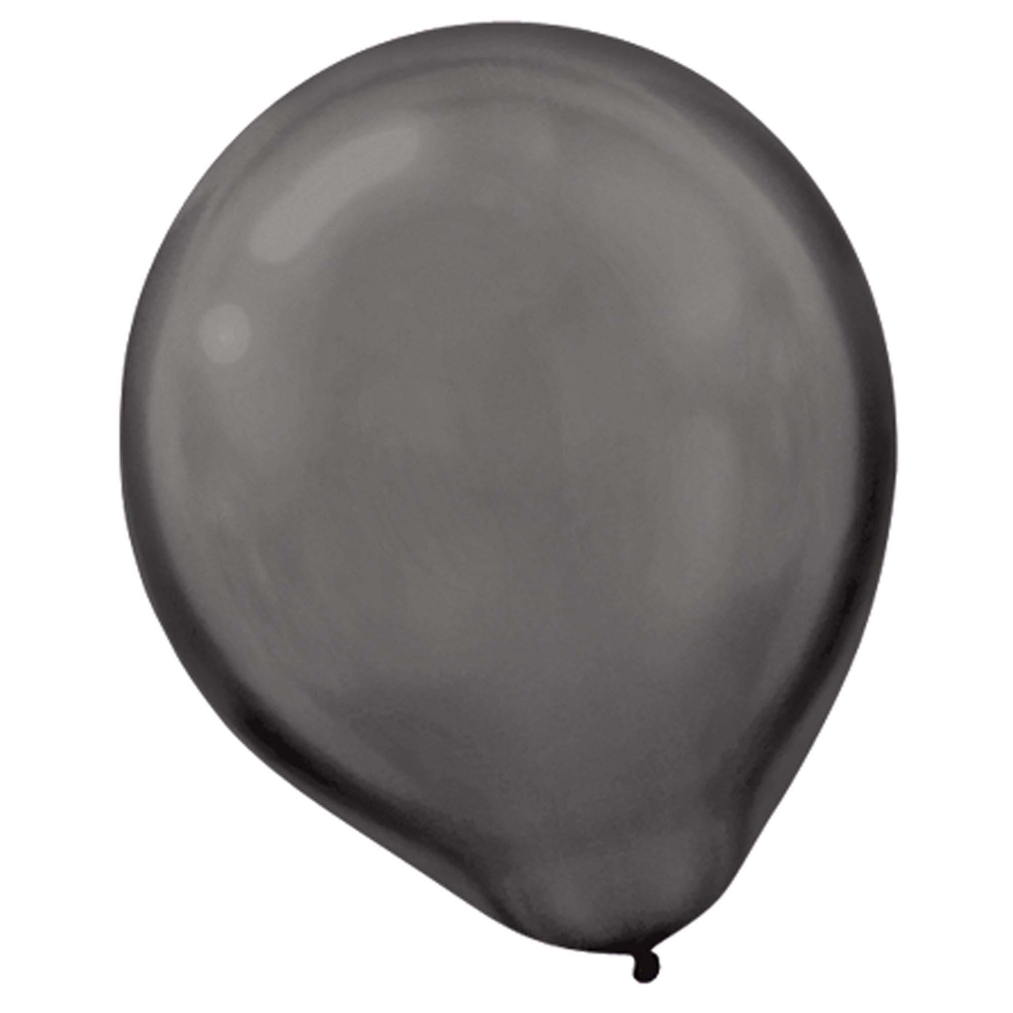 Pearl Black Latex Balloons 50pcs Balloons & Streamers - Party Centre - Party Centre