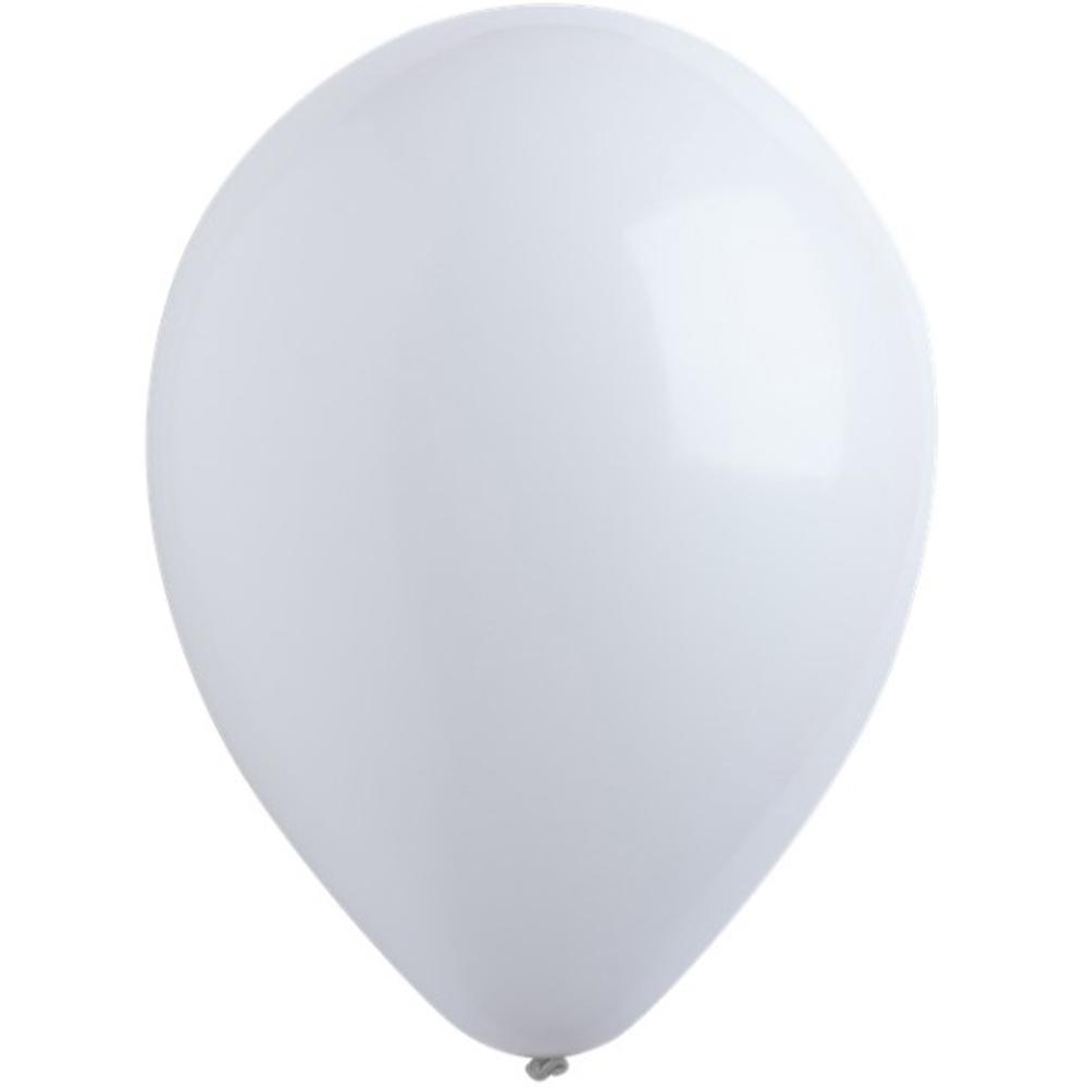 Frosty White Standard Latex Balloons 11in, 50pcs Balloons & Streamers - Party Centre - Party Centre