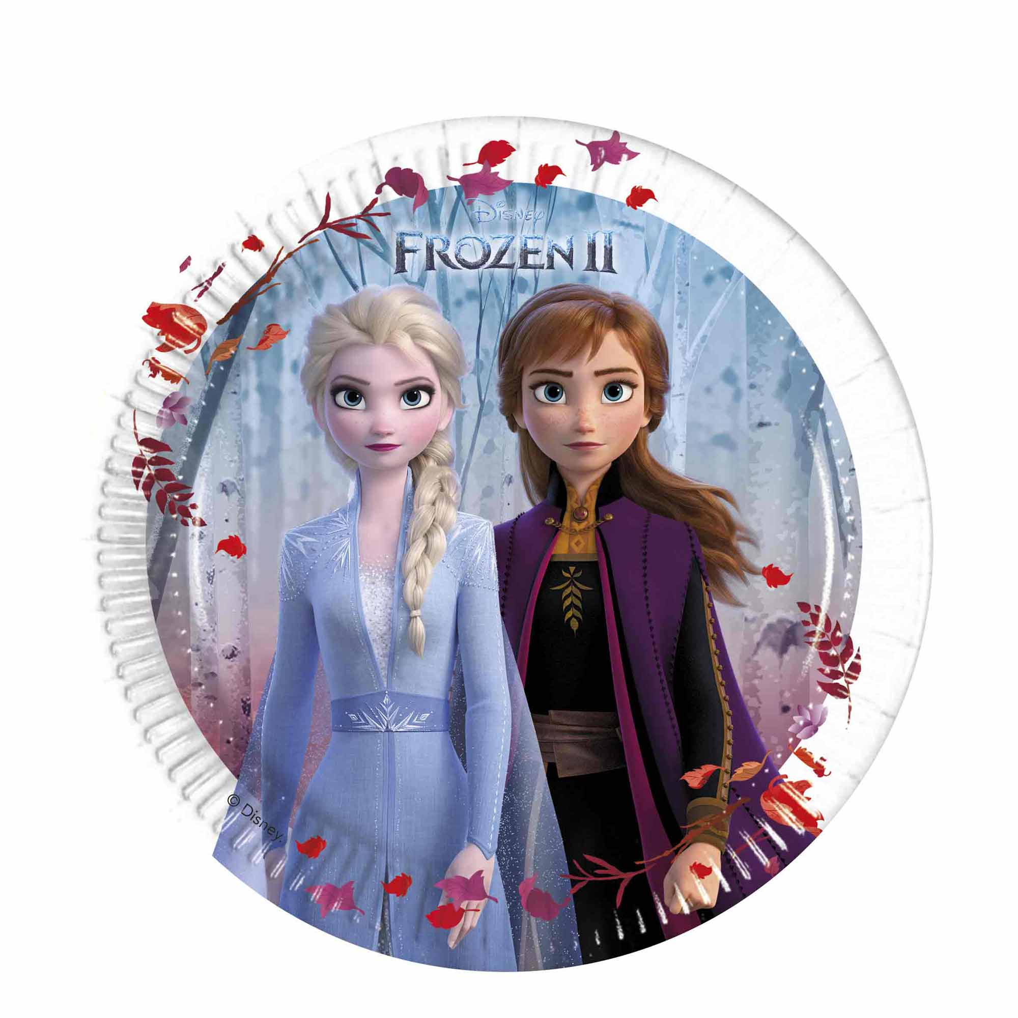 Frozen II Paper Plates 7in, 8pcs Printed Tableware - Party Centre - Party Centre