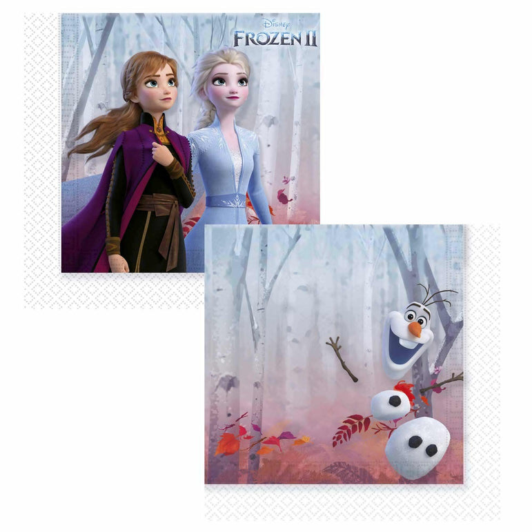 Frozen II Lunch Tissue 20pcs Printed Tableware - Party Centre