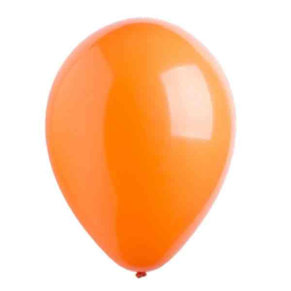 Tangerine Standard Latex Balloons 11in, 50pcs - Party Centre