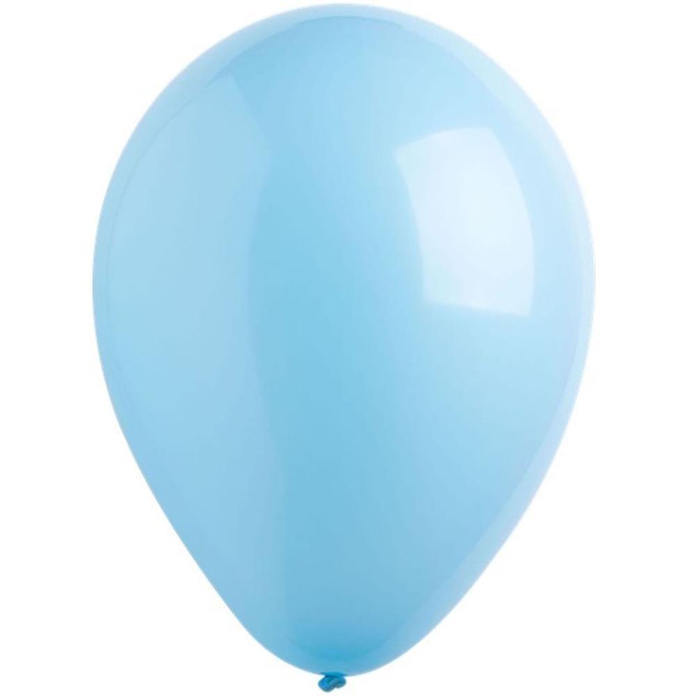 Pastel Blue Standard Latex Balloons 11in, 50pcs Balloons & Streamers - Party Centre - Party Centre