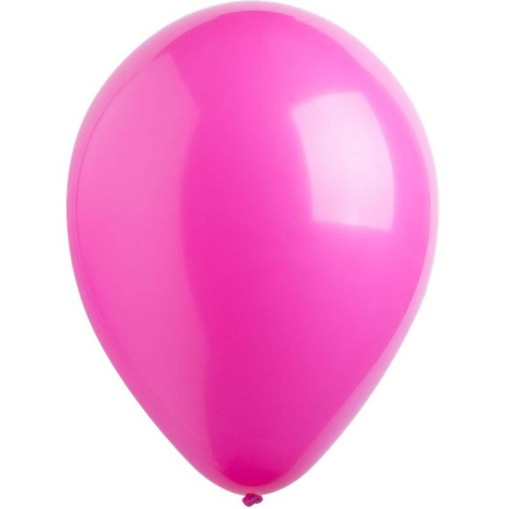 Hot Pink Fashion Latex Balloons 11in, 50pcs Balloons & Streamers - Party Centre - Party Centre