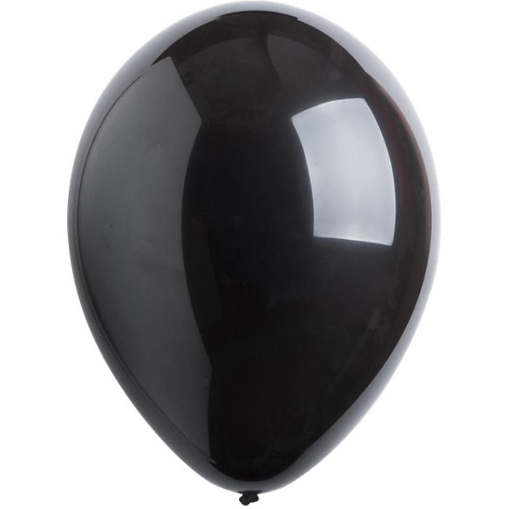 Black Fashion Latex Balloons 11in, 50pcs Balloons & Streamers - Party Centre - Party Centre