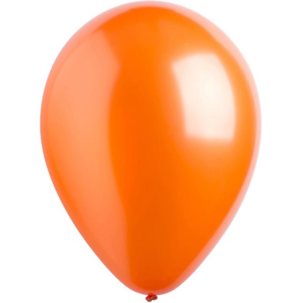 Tangerine Metallic Latex Balloons 11in, 50pcs Balloons & Streamers - Party Centre - Party Centre
