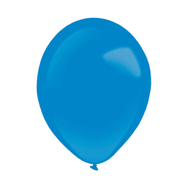 Bright Royal Blue Metallic Latex Balloon 11in, 50pcs Balloons & Streamers - Party Centre - Party Centre