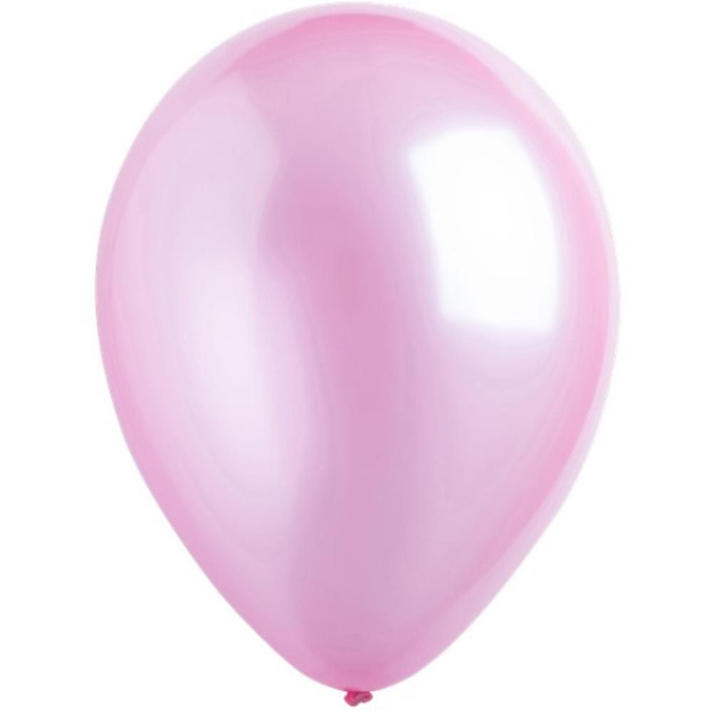 Pretty Pink Pearlized Latex Balloons 11in, 50pcs Balloons & Streamers - Party Centre - Party Centre