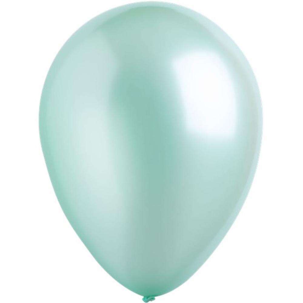 Mint Green Pearlized Latex Balloons 11in, 50pcs Balloons & Streamers - Party Centre - Party Centre