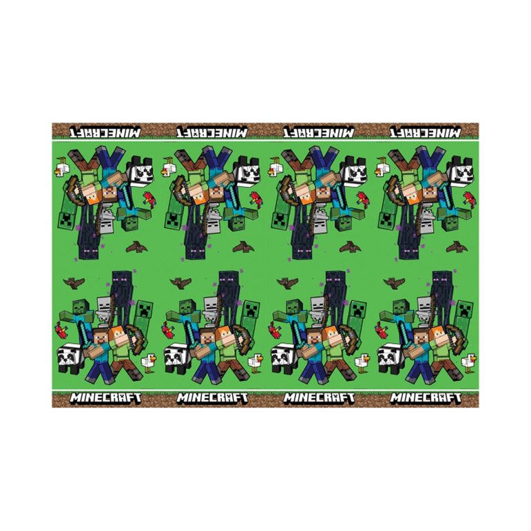 Minecraft Plastic Table Cover 120 x 180cm