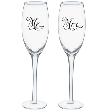 Mr. And Mrs. Toasting Glasses Candy Buffet - Party Centre - Party Centre