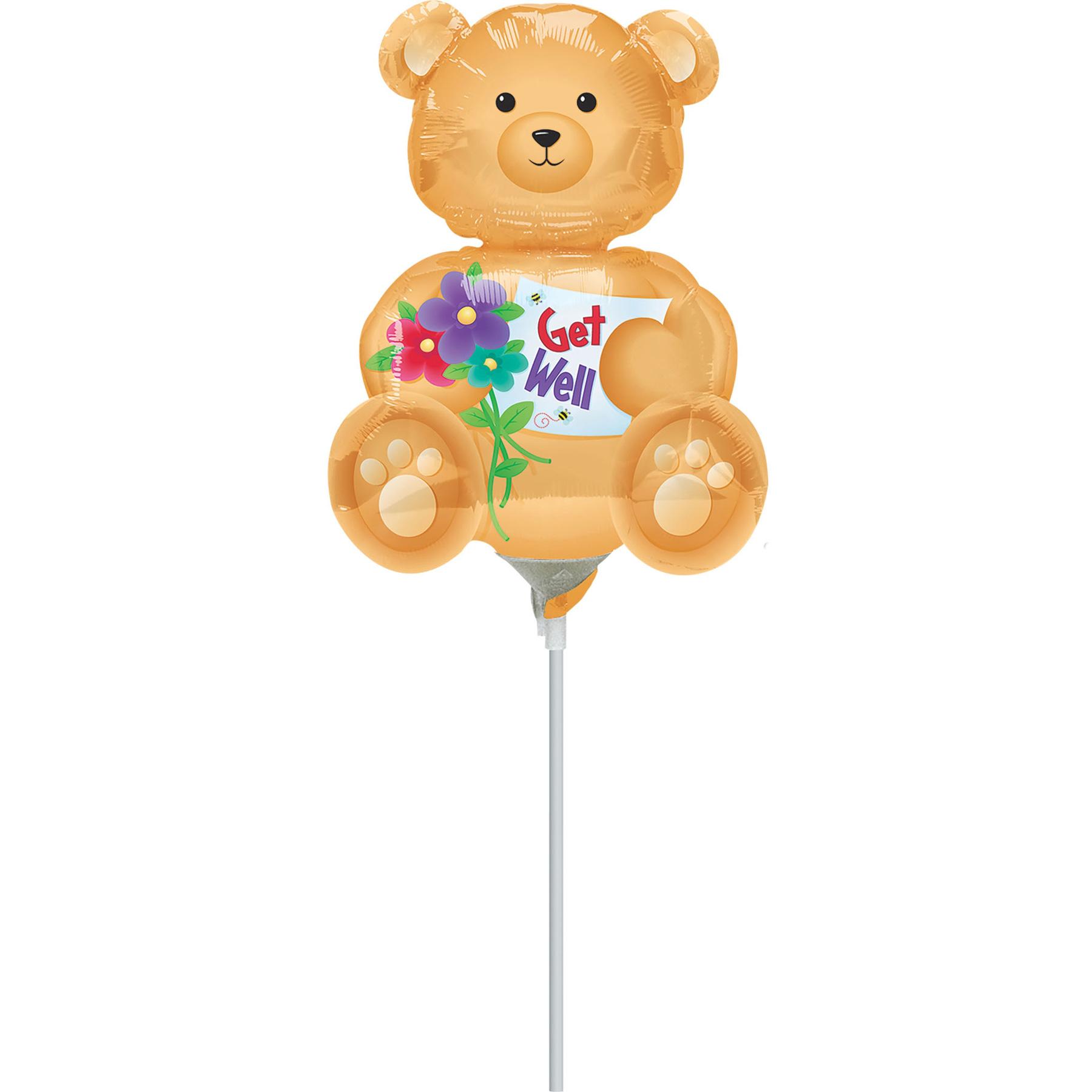 Get Well Bear Mini Shape Balloon Balloons & Streamers - Party Centre - Party Centre