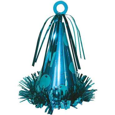 Light Blue Party Hat Balloon Weight 6oz Balloons & Streamers - Party Centre - Party Centre