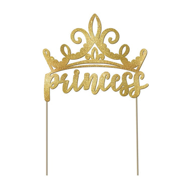 Disney Princess Once Upon A Time Glitter Cake Pick Decorations - Party Centre - Party Centre