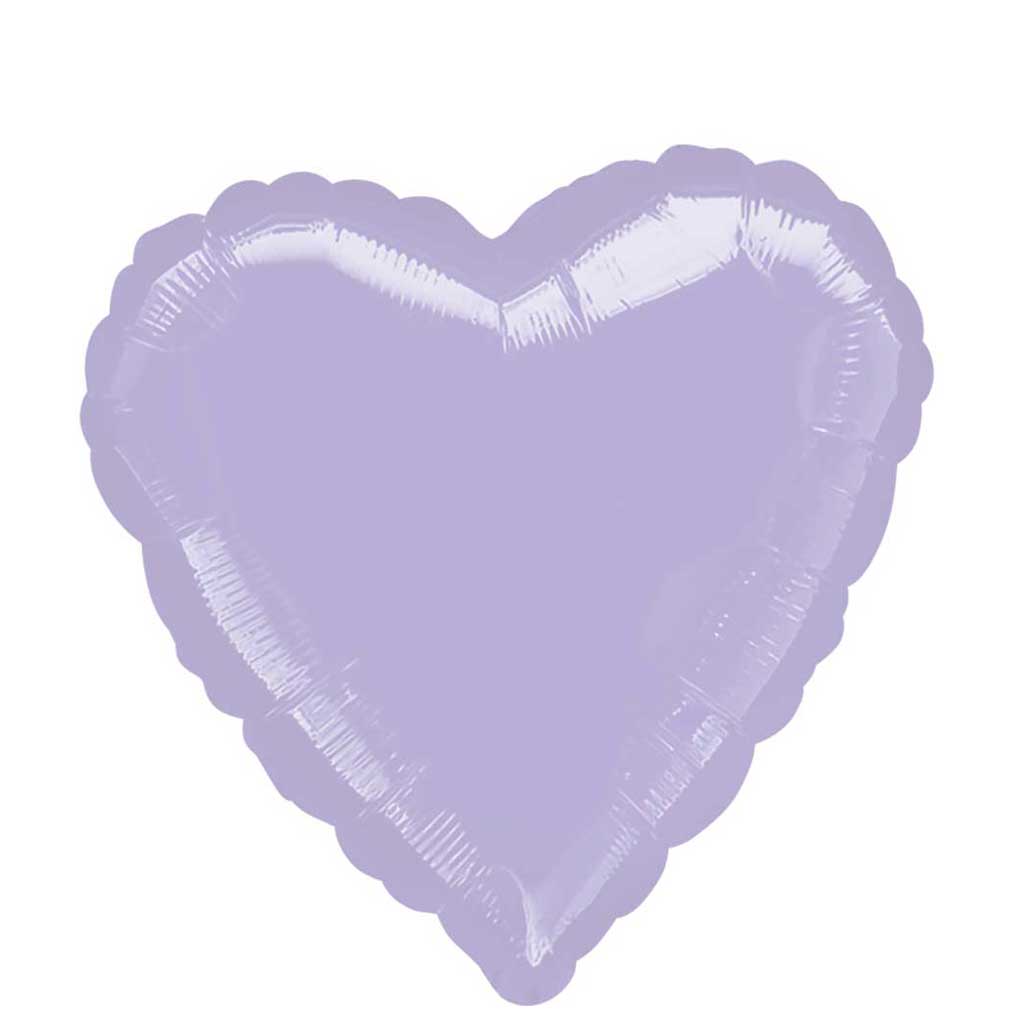 Pastel Lilac Heart Foil Balloon 18in Balloons & Streamers - Party Centre - Party Centre