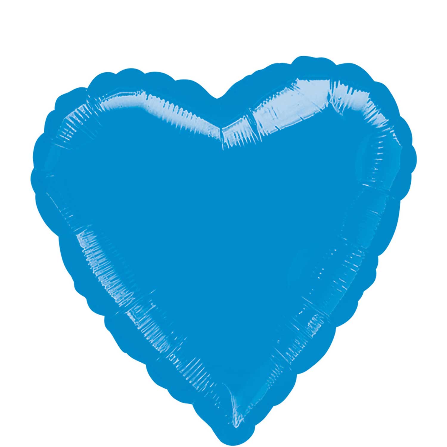 Metallic Blue Heart Foil Balloon 18in Balloons & Streamers - Party Centre - Party Centre