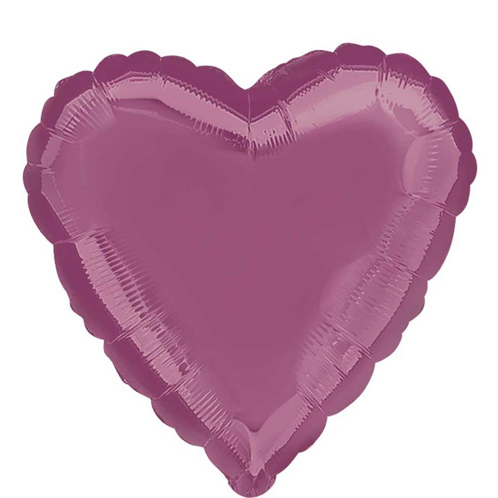 Metallic Lavender Heart Foil Balloon 18in Balloons & Streamers - Party Centre - Party Centre
