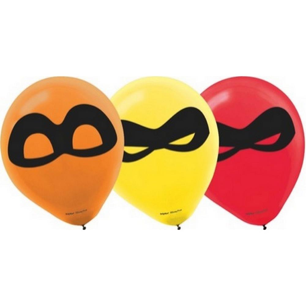 Incredibles 2 Latex Balloon 11in, 6pcs Balloons & Streamers - Party Centre - Party Centre