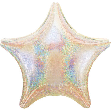 Silver Dazzler Star Foil Balloon 19in Balloons & Streamers - Party Centre - Party Centre