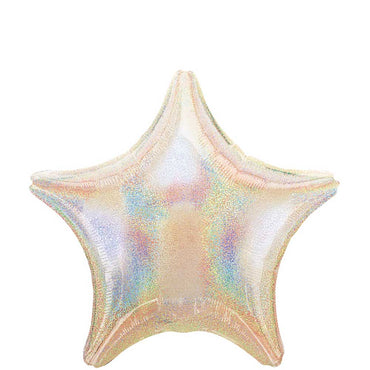 Silver Dazzler Star Foil Balloon 19in Balloons & Streamers - Party Centre - Party Centre