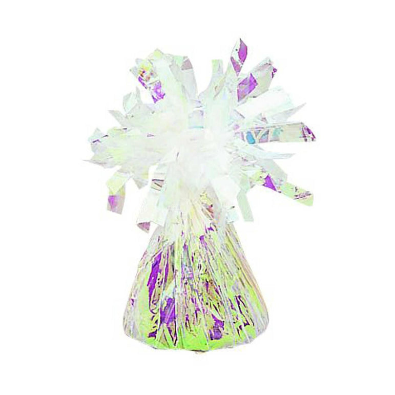 Iridescent Foil Balloon Weight 6oz Balloons & Streamers - Party Centre