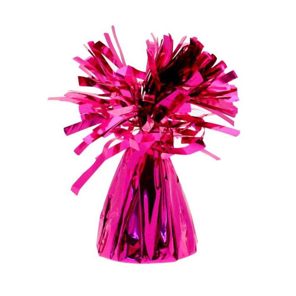Bright Pink Foil Balloon Weight 6oz Balloons & Streamers - Party Centre - Party Centre