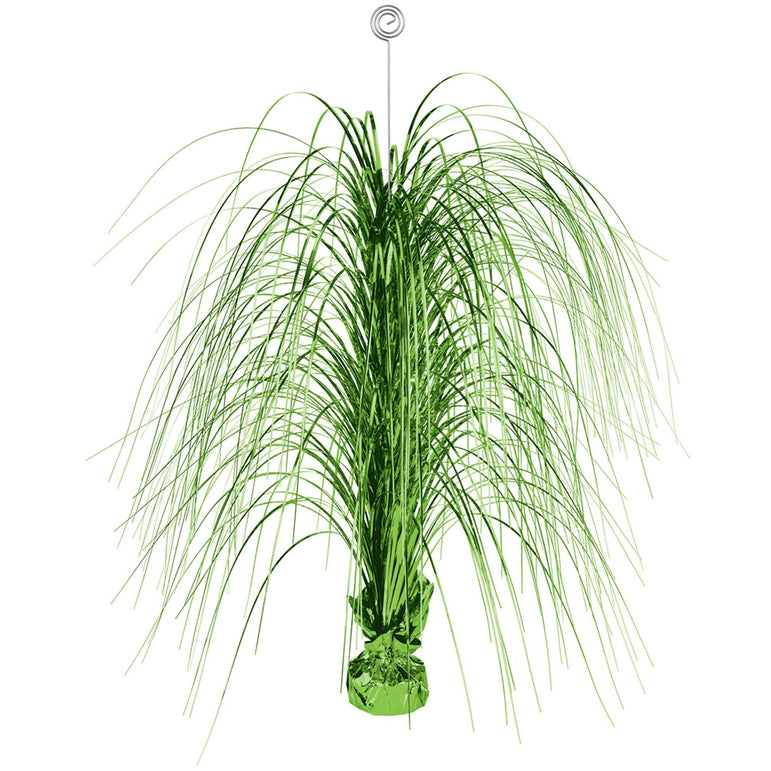 Kiwi Green Large Spray Foil Centerpiece 28in Decorations - Party Centre