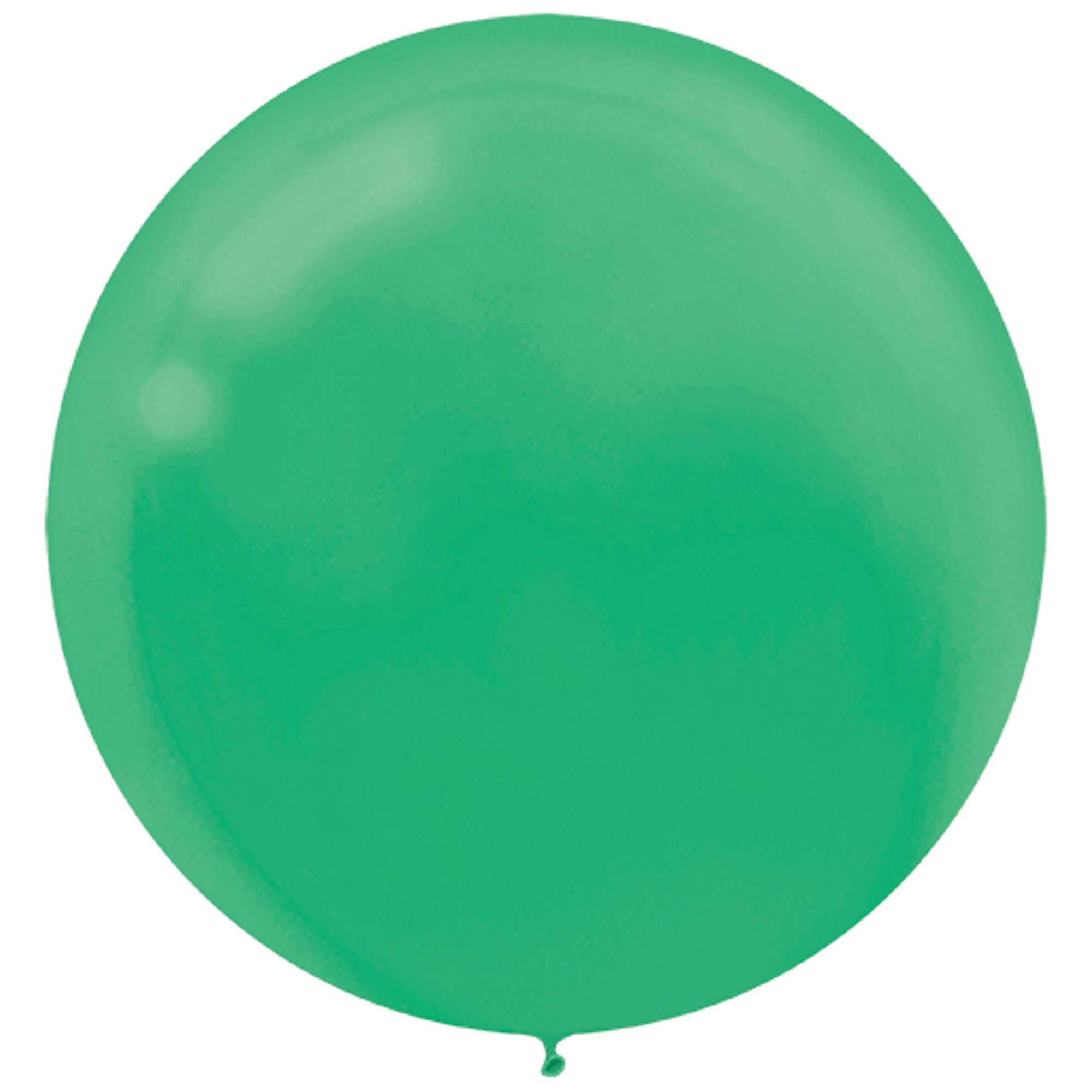 Festive Green Latex Balloons 24in, 4pcs Balloons & Streamers - Party Centre - Party Centre