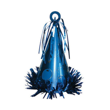 Blue Party Hat Balloon Weight 6oz Balloons & Streamers - Party Centre - Party Centre
