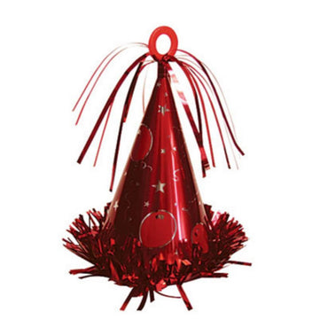 Red Party Hat Balloon Weight 6oz Balloons & Streamers - Party Centre - Party Centre